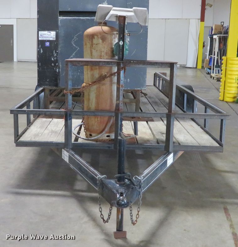 image for item DH1610 1998 Jet utility trailer with Old Hickory smoker