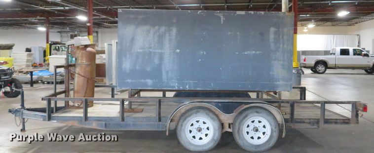 image for item DH1610 1998 Jet utility trailer with Old Hickory smoker