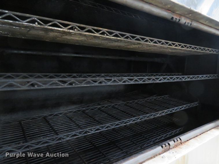 image for item DH1610 1998 Jet utility trailer with Old Hickory smoker