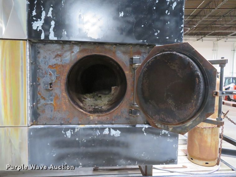 image for item DH1610 1998 Jet utility trailer with Old Hickory smoker