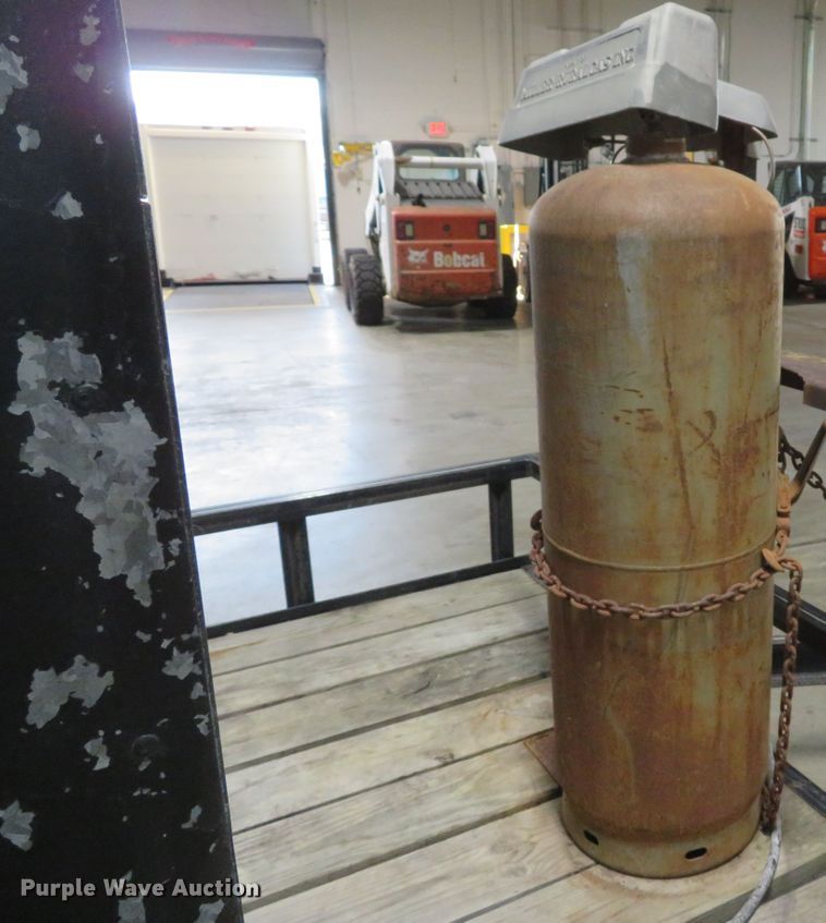 image for item DH1610 1998 Jet utility trailer with Old Hickory smoker