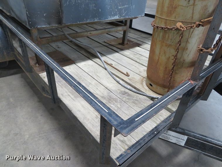 image for item DH1610 1998 Jet utility trailer with Old Hickory smoker