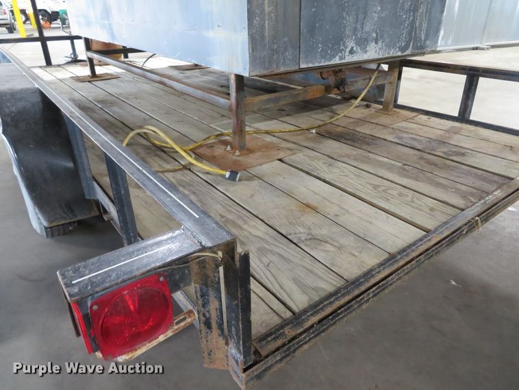 image for item DH1610 1998 Jet utility trailer with Old Hickory smoker