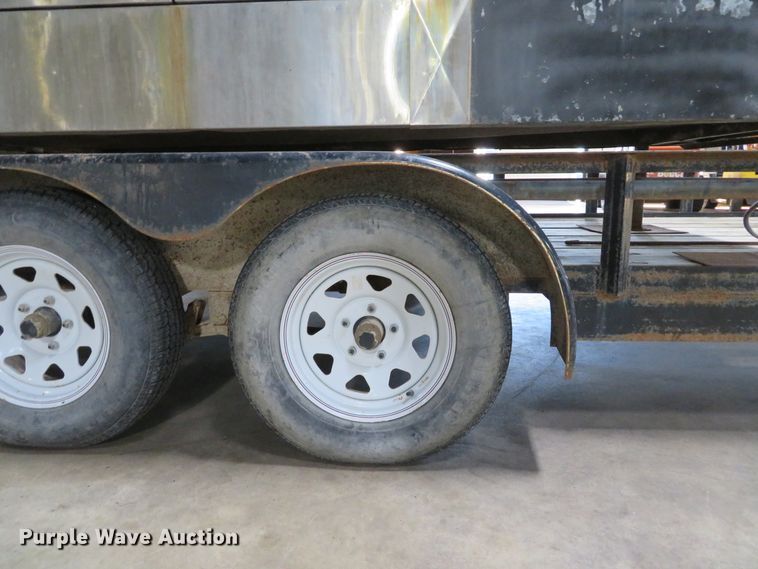 image for item DH1610 1998 Jet utility trailer with Old Hickory smoker