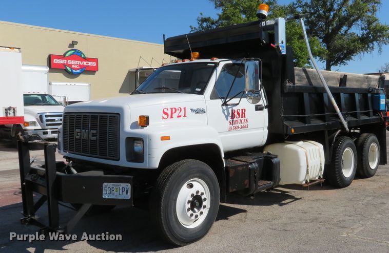 image for item DH1611 1996 GMC TopKick C6500 dump truck