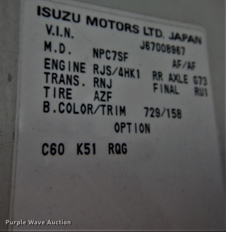 image for item DH2089 2006 Chevrolet W4500 dump flatbed truck