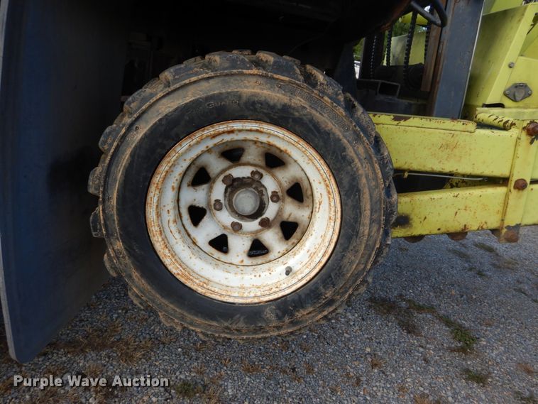 image for item DH2091 1999 GMC C6500 dump flatbed truck with Donkey forklift