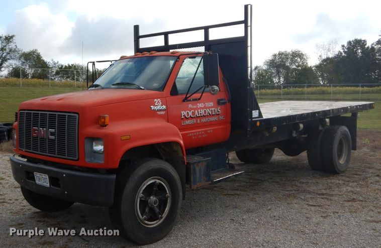 image for item DH2092 1994 GMC TopKick C5500 dump flatbed truck