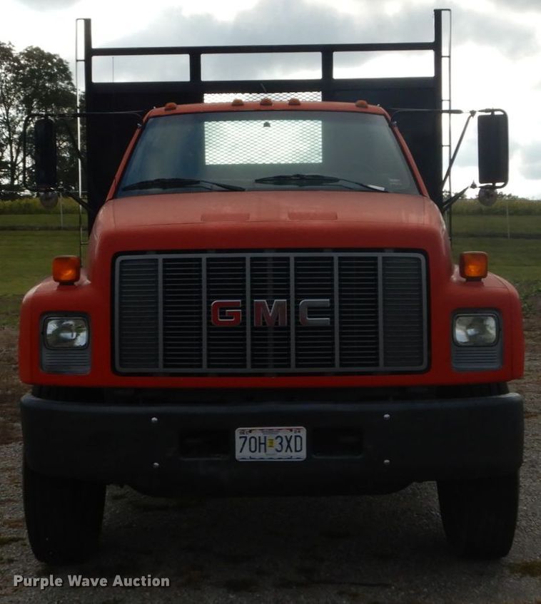 image for item DH2092 1994 GMC TopKick C5500 dump flatbed truck