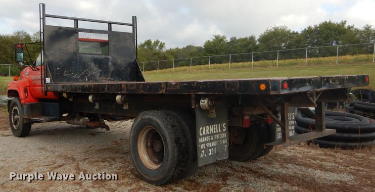 image for item DH2092 1994 GMC TopKick C5500 dump flatbed truck