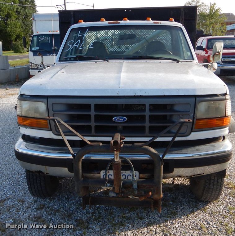 image for item DH6153 1995 Ford F350 dump bed pickup truck