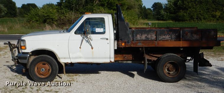 image for item DH6153 1995 Ford F350 dump bed pickup truck