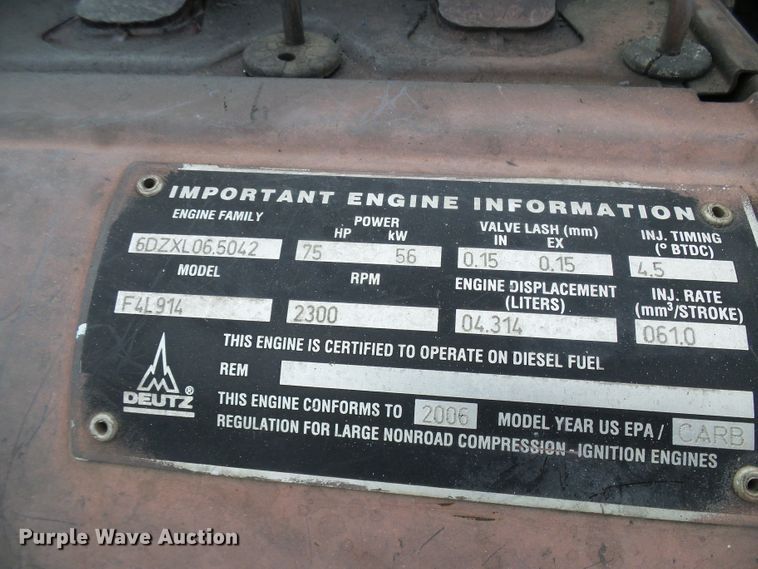 image for item DI0696 2006 Deutz F4L914 4.314L four cylinder diesel engine