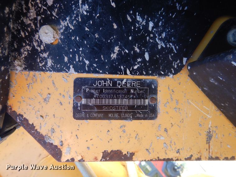 image for item DI1774 2007 John Deere 317 skid steer