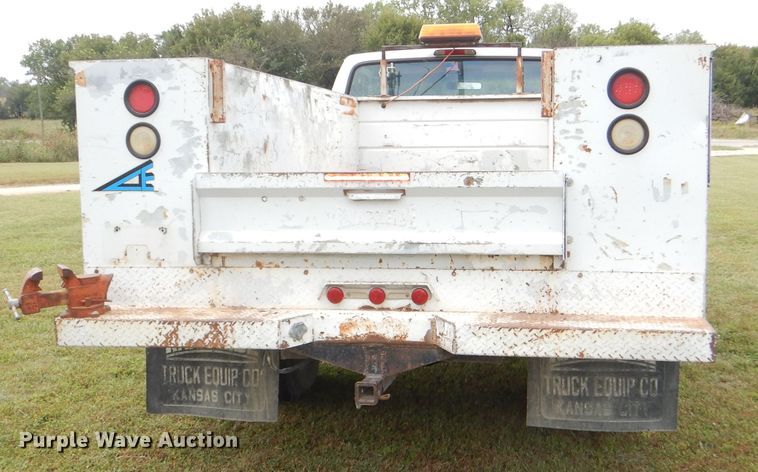 image for item DI2537 1997 Ford F350 XLT utility bed pickup truck