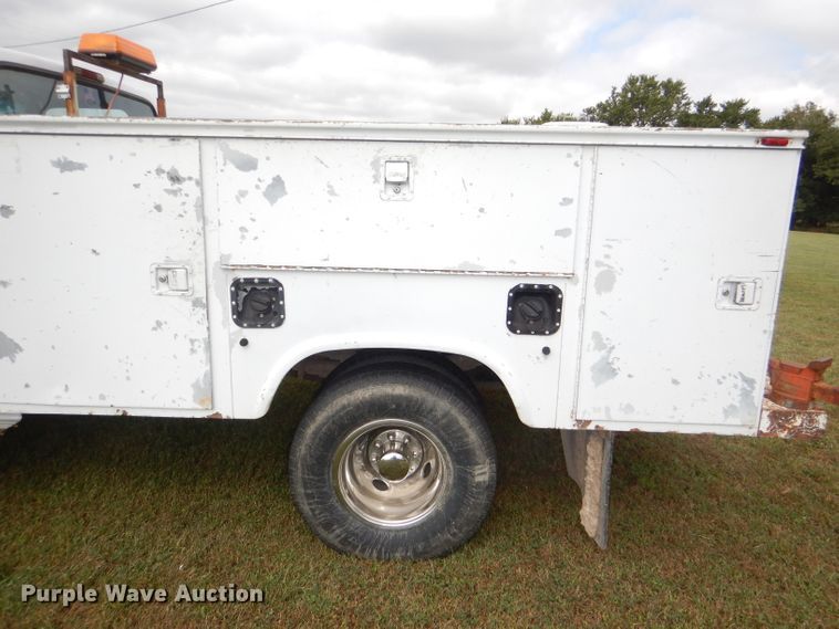 image for item DI2537 1997 Ford F350 XLT utility bed pickup truck