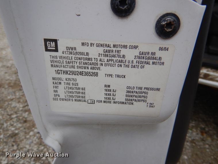 image for item DI2580 2004 GMC Sierra 2500HD Ext. Cab pickup truck