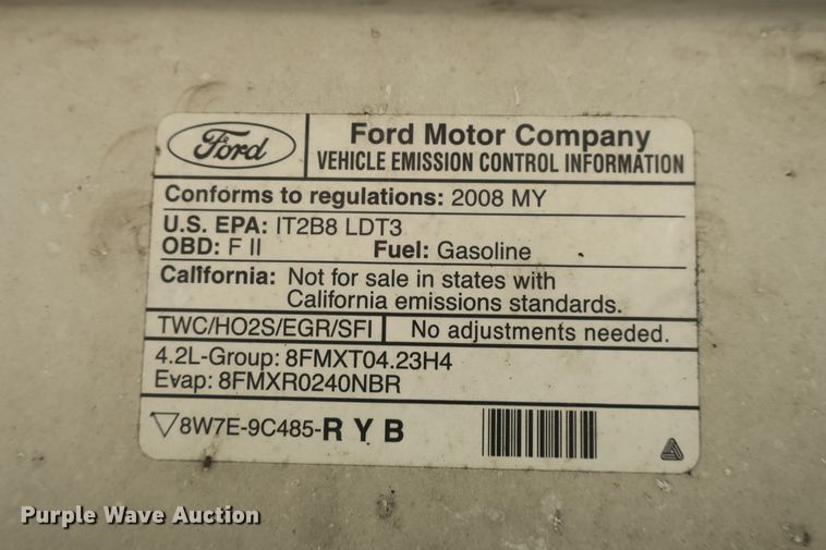 image for item EA9392 2008 Ford F150 pickup truck