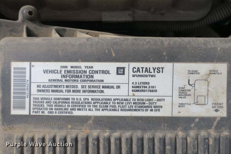 image for item EA9393 2006 Chevrolet Silverado 1500 pickup truck