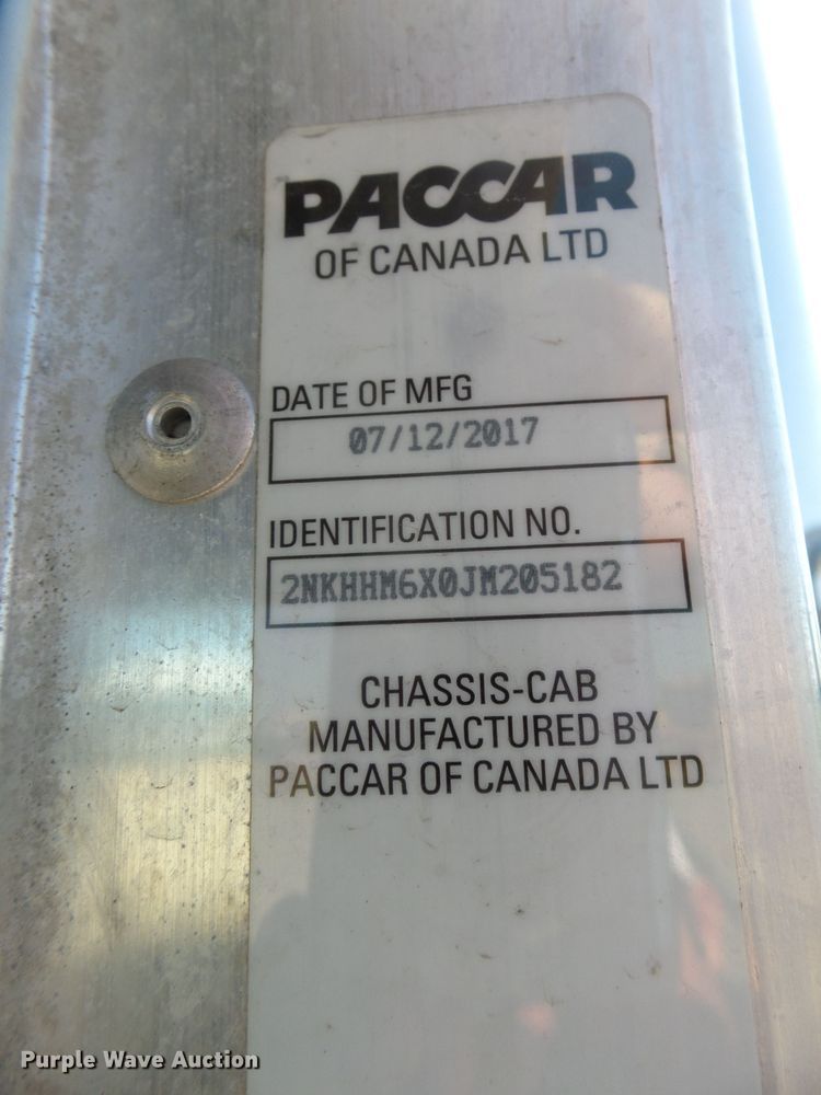 image for item EF9529 2018 Kenworth T270 refrigerated box truck