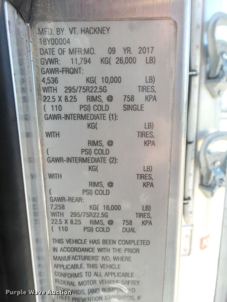 image for item EF9529 2018 Kenworth T270 refrigerated box truck