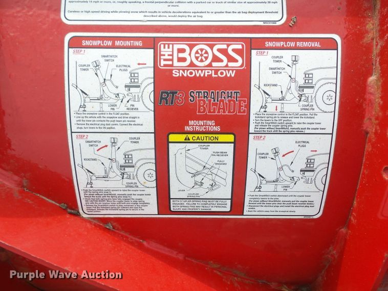 image for item EM9217 Boss RT3 Straight Blade snow plow