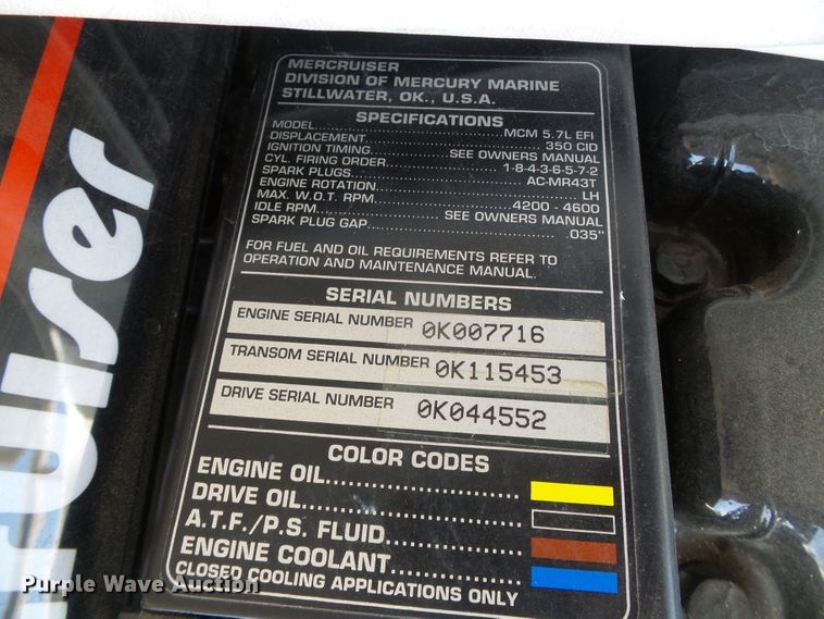 image for item EQ9191 1997 Glastron GS205BR boat