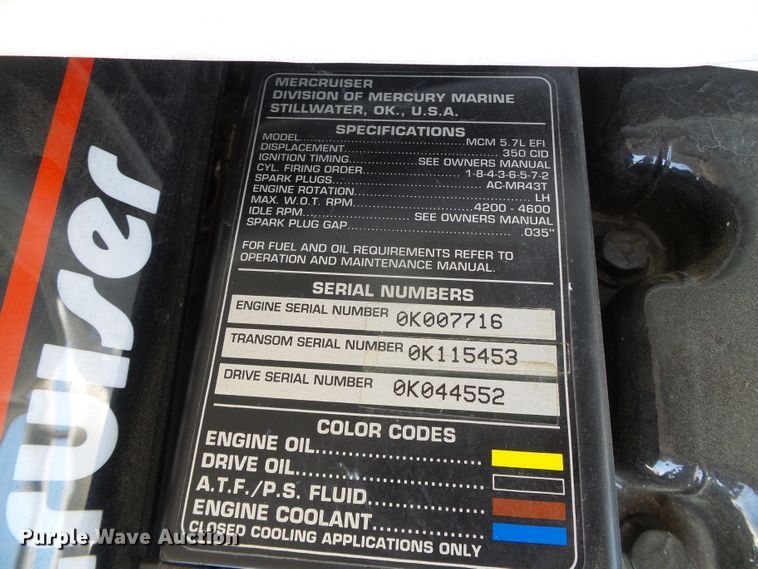 image for item EQ9191 1997 Glastron GS205BR boat