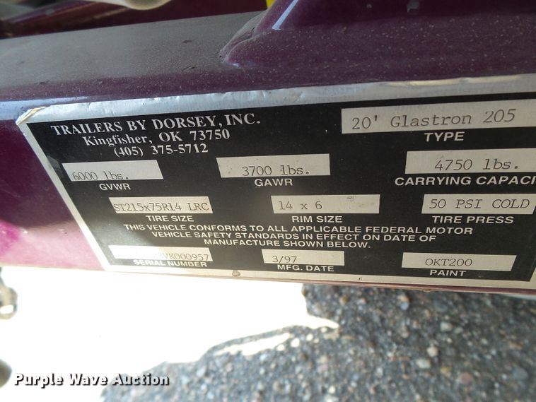 image for item EQ9191 1997 Glastron GS205BR boat