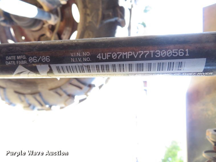 image for item EV9741 2007 Arctic Cat Prowler 650H1 XT utility vehicle