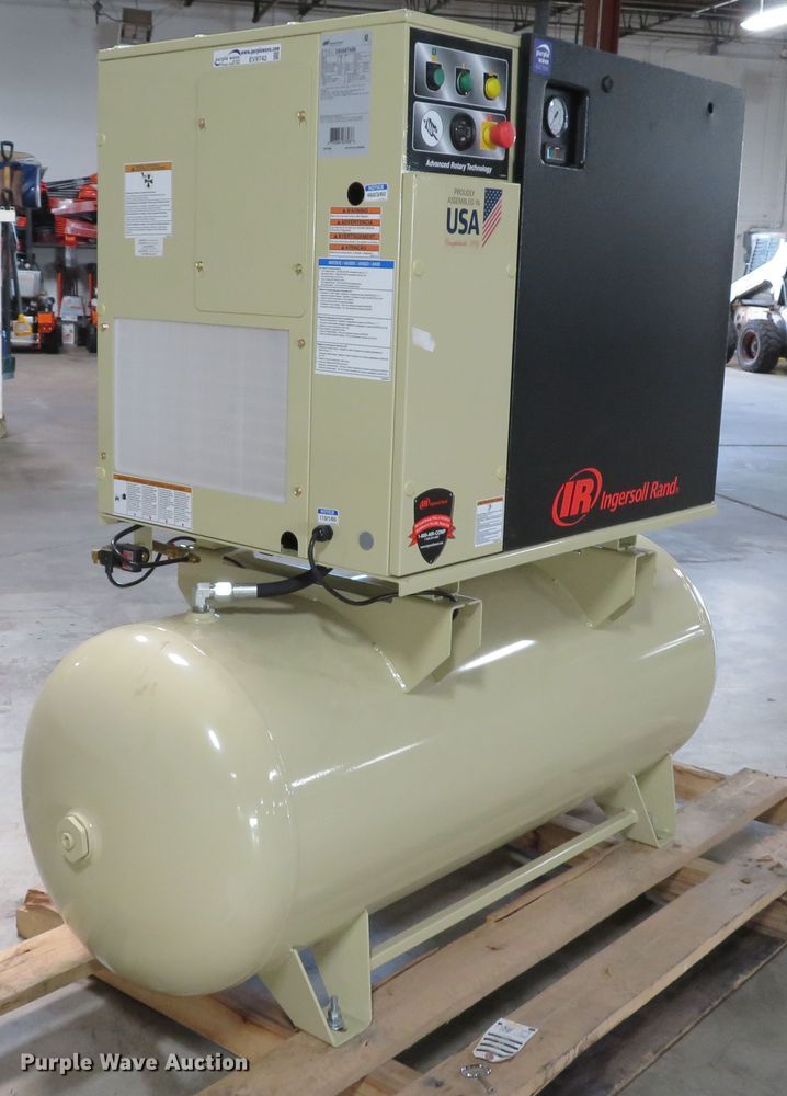 image for item EV9742 Ingersoll Rand UP6-15CTAS-150GRA rotary screw air compressor