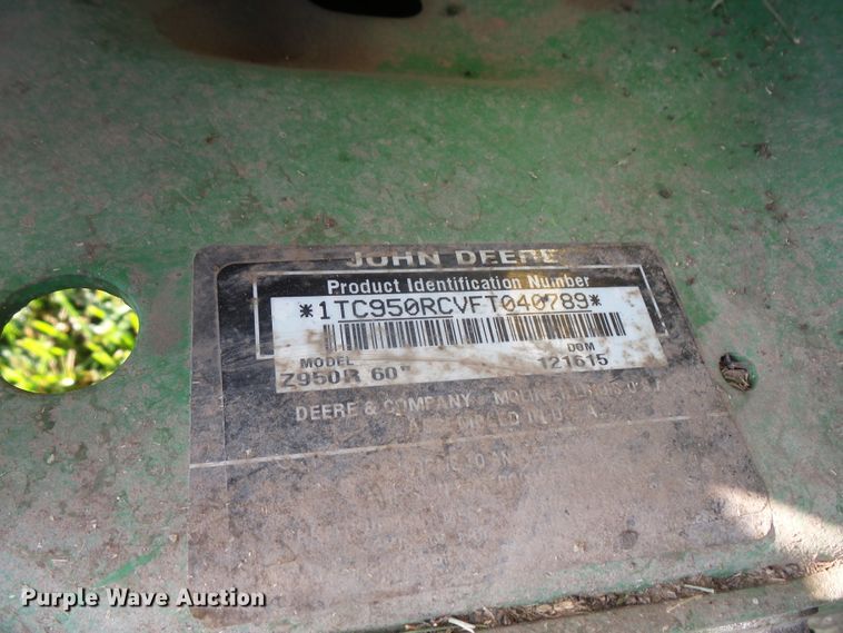 image for item FB9291 John Deere Z950R ZTR lawn mower