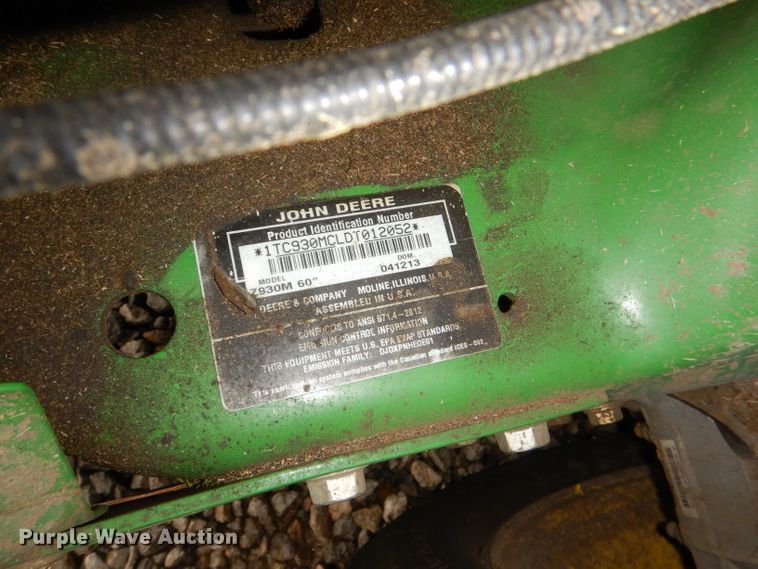 image for item FF9686 John Deere Z930M ZTR lawn mower