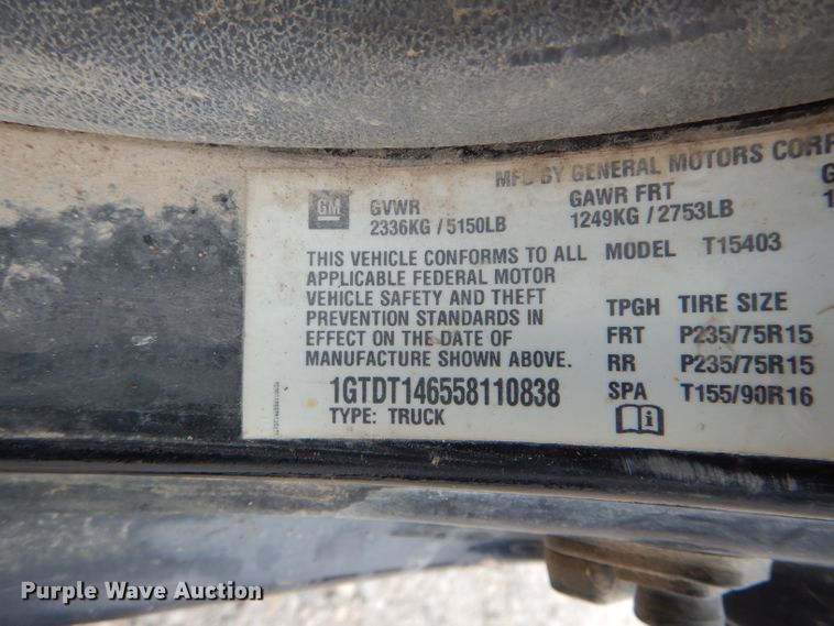 image for item FI9677 2005 GMC Canyon SLE pickup truck