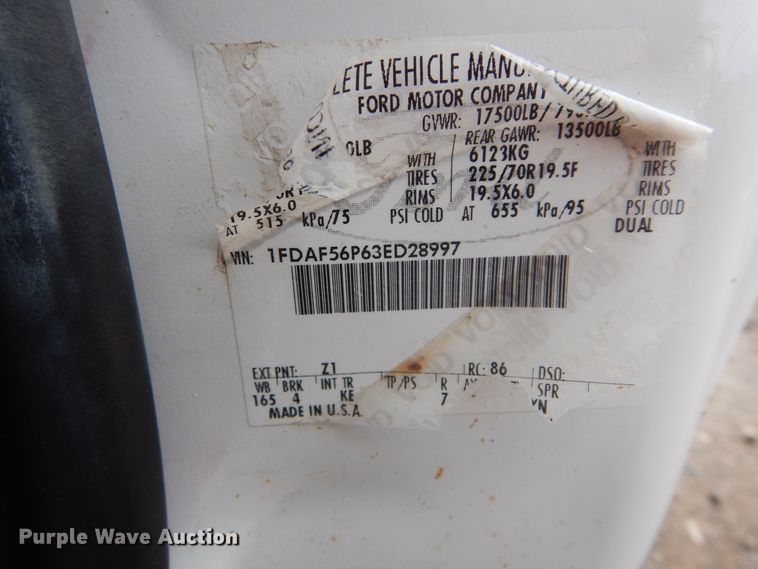 image for item FK9764 2003 Ford F550 dump truck