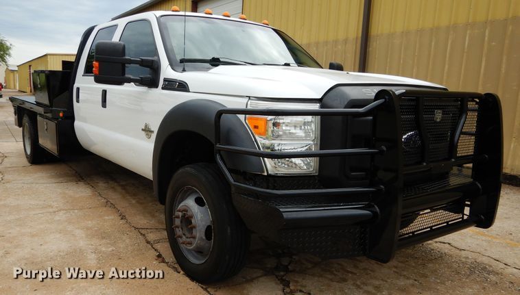 image for item FK9766 2014 Ford F550 Crew Cab flatbed truck