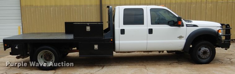 image for item FK9766 2014 Ford F550 Crew Cab flatbed truck