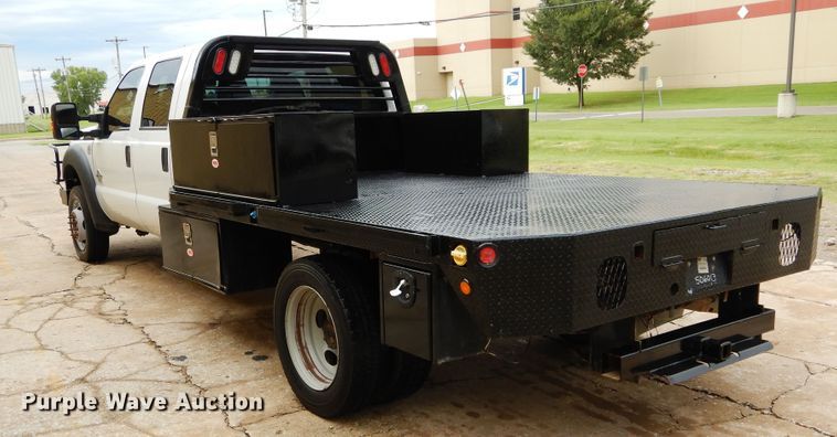 image for item FK9766 2014 Ford F550 Crew Cab flatbed truck