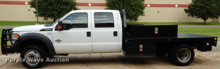 image for item FK9766 2014 Ford F550 Crew Cab flatbed truck