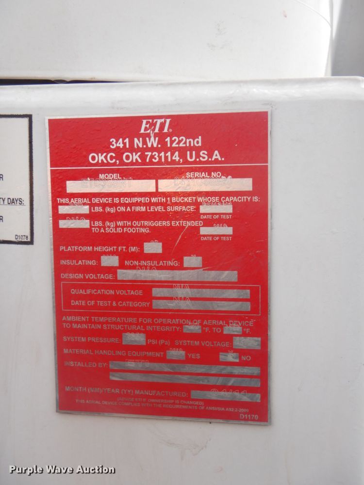 image for item GC9521 2011 Ford F550 Super Duty XL bucket truck