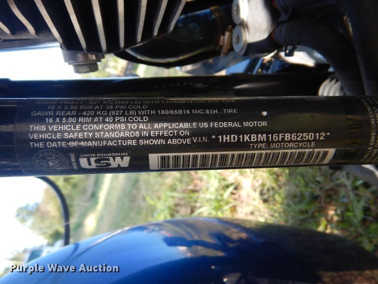 image for item GC9547 2015 Harley Davidson Street Glide Screamin' Eagle motorcycle