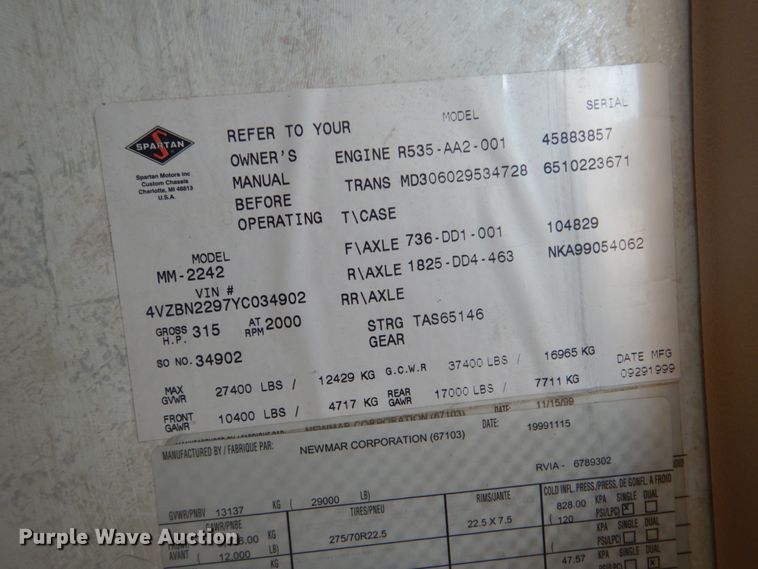 image for item GC9565 2000 Newmar Dutch Star RV