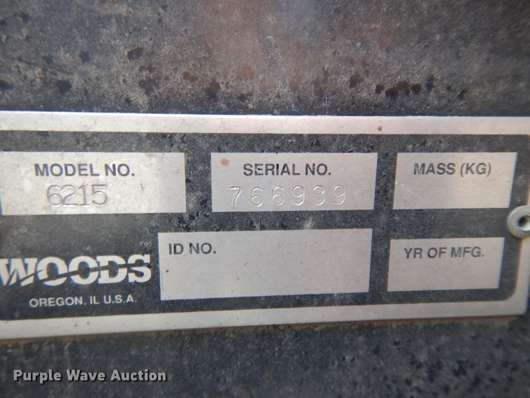 image for item GI9343 Woods 6215 ZTR lawn mower