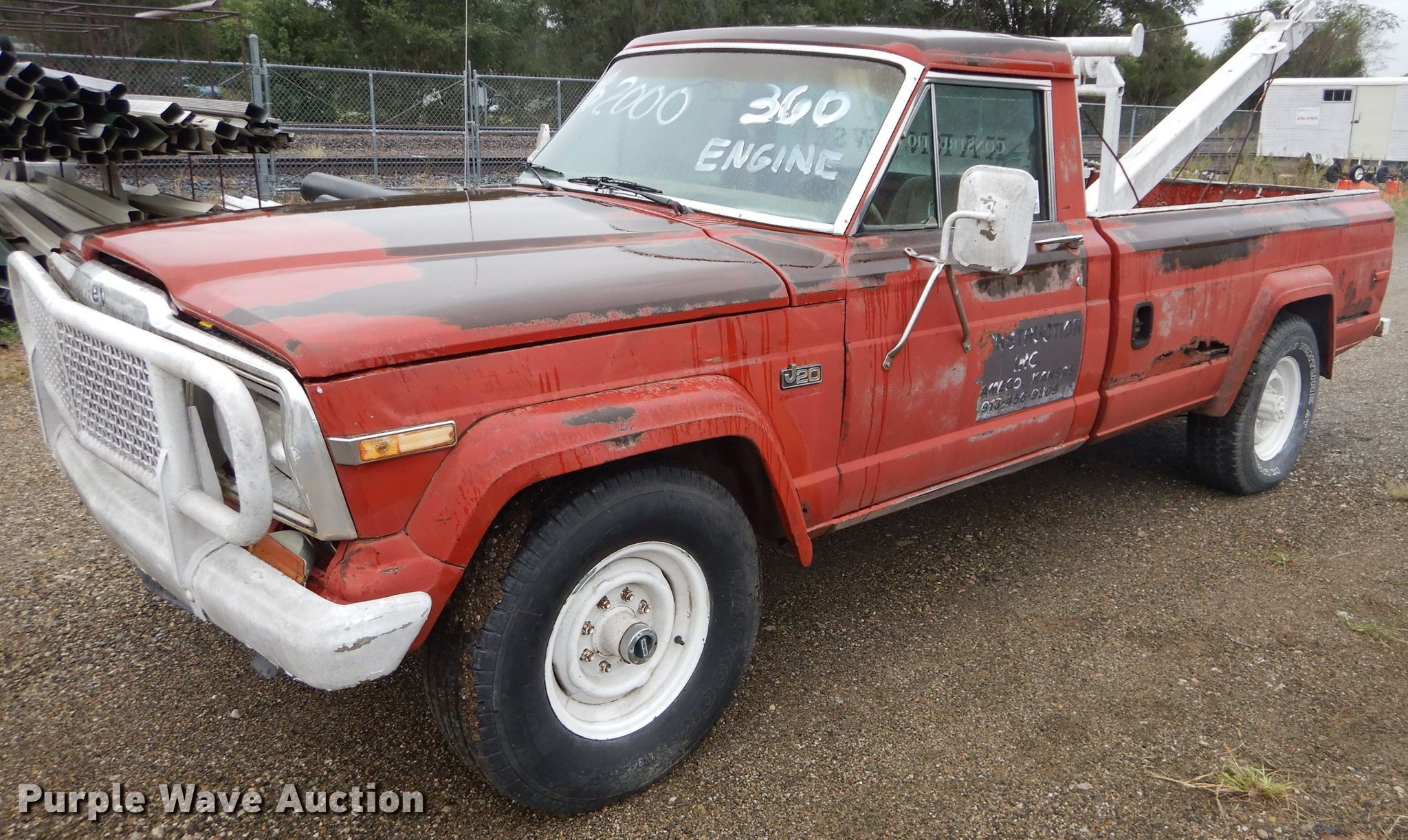 1982 Jeep J20 pickup truck in Wamego, KS Item DH2613 sold Purple Wave