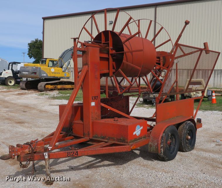 image for item DB10184 1997 Stewart & Stevenson GE93 reel trailer