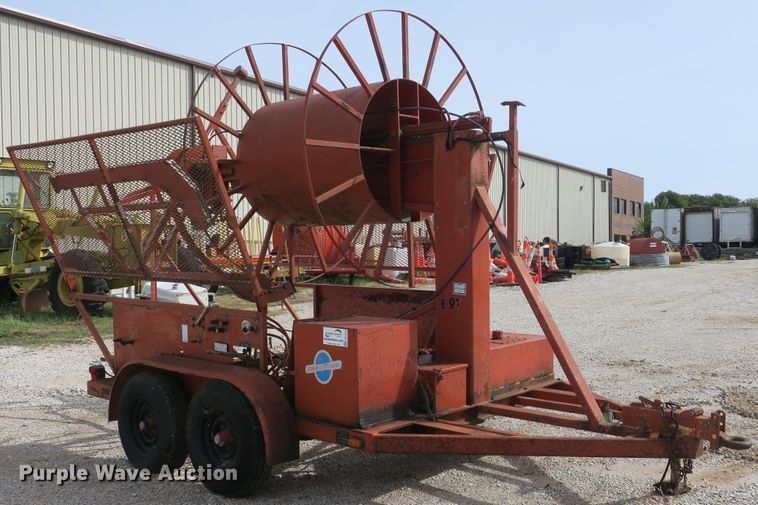 image for item DB10184 1997 Stewart & Stevenson GE93 reel trailer