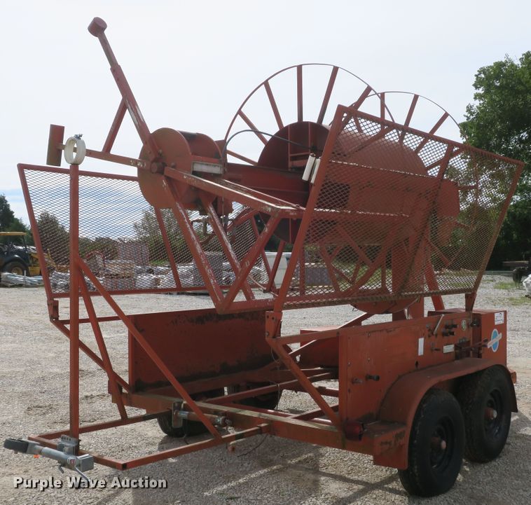 image for item DB10184 1997 Stewart & Stevenson GE93 reel trailer