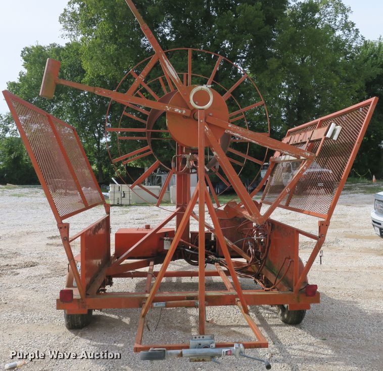 image for item DB10184 1997 Stewart & Stevenson GE93 reel trailer