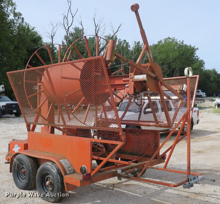 image for item DB10184 1997 Stewart & Stevenson GE93 reel trailer