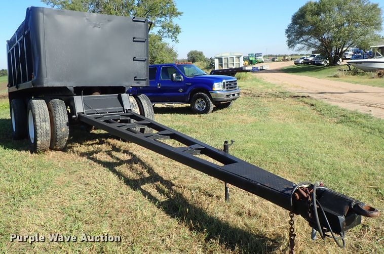 image for item DB7699 1993 shop built end dump pup trailer